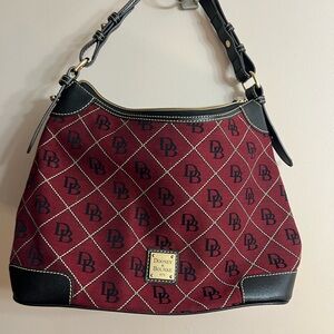 Dooney & Bourke Red and Black Patterned shoulder bag